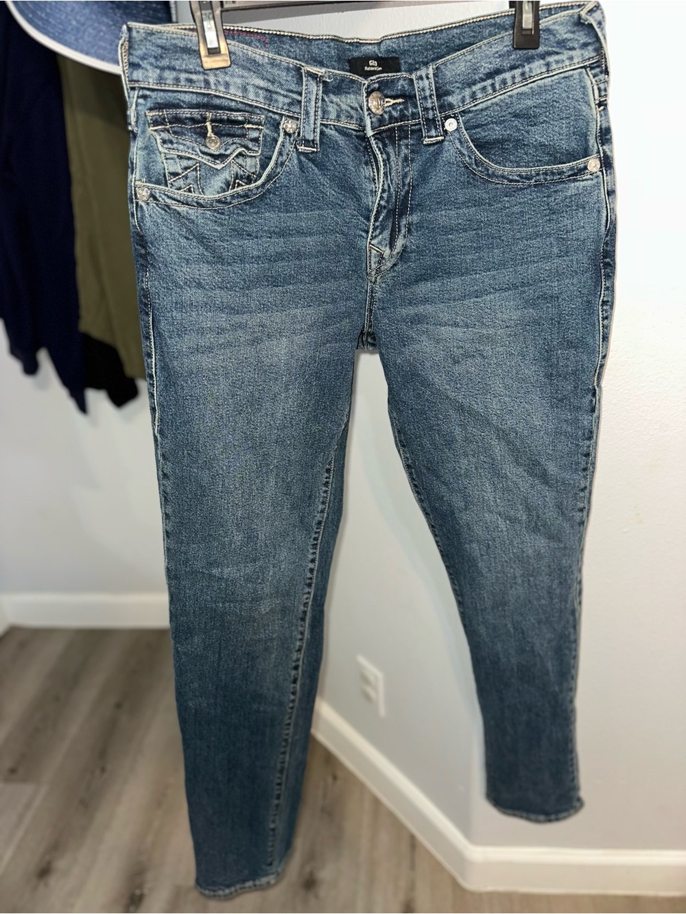 True Religion Men's Blue Relaxed slim Jeans